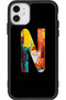 Matte Compatible Black Case for Apple iPhone 12 – Soft Silicone, Protective, Shock Absorbing Cover