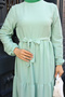 Layered Belted Hijab Dress - 6