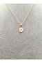 Gold Color White Enamel Letter Z Necklace - 2