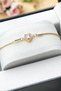 Zircon Embellished Heart Detail Women's Bracelet - 4