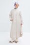 Stone-Skirt Zippered Ferace with Elasticized Hem
