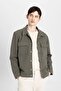 Regular Fit Polo Collar Shirt Jacket Z5178az23au - 3