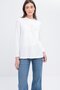 White-Chain Embroidered Long Sleeve Lycra T-Shirt