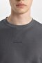 Comfort Regular Fit Comfortable Fit Crew Neck Printed Short Sleeve Heavy Fabric T-Shirt B5916Ax24Sp - 5