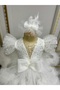 White Beaded Girl Special Occasion Dress - 3