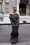 Degaje Collar Anthracite Knitwear Set - with Skirt - 2