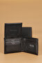 2243 Back Leather Men's Wallet Card Holder Flotur-Black - 4