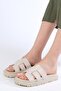 Ramona Beige Color Women's Slippers - 3