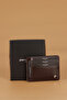 Genuine Leather Men's Wallet, Card Holder Analine Brown