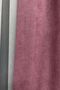 Barcelona Velvet Textured Background Curtain Dried Rose (No Pleats) - 6