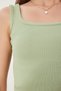 Strappy Crop Knitwear Blouse Green Lcr0056 - 4