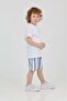 Unisex Model Surf Patterned Orange Color Summer Top and Bottom Set - 6