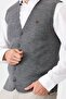 Men's Fine Knitwear Plain Vest O.smoked - 8