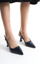 Women's Pointed Toe Thin Heel Scarf Evening Dress Classic Heels Casual Designer Shoes - 6