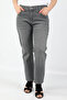 Gray Large Size Women's Jeans