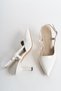 Women's Pointed Toe Thin Heel Scarf Evening Dress Classic Heels Casual Designer Shoes - 3