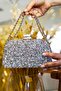 Evening Dress Stone Bag Chain ​​Hanger Stylish Design Double Sided Stone. - 5