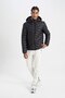 Fit Puffer Jacket Water Repellent Windproof Slim Fit Slim Fit Hooded Zipper Pocket 3112891 - 6