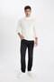 Slim Fit Slim Fit Half Turtleneck Basic Plain Knitwear Sweater R1127Az24Wn - 2