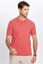 Men's 5-Pack Navy-Khaki-Brick-Grey-Beige Slim Fit Slim Fit Cotton Plain Pique Polo Neck T-Shirt - 4