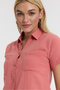 Women's Shirt - Short Sleeve Shirt with Muslin Collar - 1140 - 5