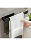 Adhesive Luxury Design Solo Towel Holder with Horse Design Stainless Black Towel Holder Bathroom Sink Kitchen Hanger - 2