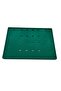 Brussels Model Transverse Suede Fabric Green Color 18 Piece Pad Jewelry Display Table with Legs - 4