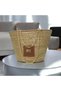 Straw Bag Beach Bag Handmade Straw Women's Bag with Chain with Gold Details Zipper Bag - 4