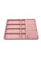 New Suede Pink Drawer Jewelry Organizer Box (AYDINDECOR) - 2