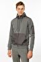 Men's Hooded and Kangaroo Pocket Antra Melange Tracksuit - 3