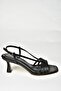 U 569519604   Black Fabric Low Heeled Women's Shoes - 8
