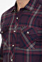 Men's Long Sleeve Plaid Double Pocket Slim Fit Shirt 2572 - 2