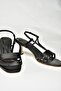 U 569519604   Black Fabric Low Heeled Women's Shoes - 6