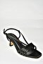 U 569519604   Black Fabric Low Heeled Women's Shoes - 7