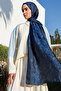 Soler Desen Shine Line Shawl Black-Indigo - 3