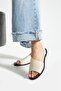Beige Women's Minimalist Sandals Stylish and Comfortable Open Toe Shoes - 3