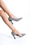 Patterned Heeled Women's Shoes - 6