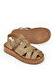 , Genuine Leather Women's Sandals 1511033Z25013 Beige - 4