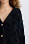 Oversized V-Neck Knitwear Cardigan K7886Azns - 5