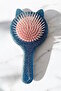 Blue Color Ear Figured Glitter Hair Brush/Comb