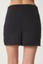 Women's Black Slit Mini Woven Shorts Skirt Wf00098 - 6
