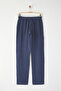 Lacivert %100 Keten Regular Fit Pantolon TMNSS24PL00018 - 13