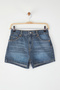 Blue High Waist City Boy Denim Shorts Twoss25Sr00154 - 6