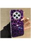 Xiaomi Redmi 14C Compatible Case Zebana Luxe Leopard Silicone Case Purple - 3