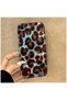 Apple iPhone Se 2020 Compatible Case Luxury Leopard Pattern Silicone Case Brown - 3