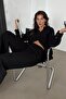 Black Linen Women's Shirt Pants Double Set Mg2356 - 4