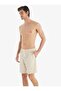 Men's Premium Linen Beige Shorts C9T3N7O04 - 3
