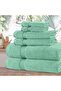 550 GSM Set of 6 100% Cotton Towel Set - Mint