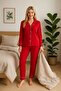 Red Long Arm Pajama Suit