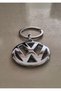 High Quality - Metal Car and Vehicle Keychain with Volkswagen Logo- Chrome Plated - 2